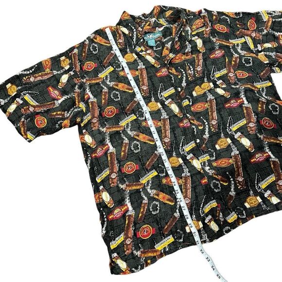 Big Dogs Short Sleeve Button Shirt Cigars Pawtagas Cohibark Perro Muttecristo 2X - Picture 6 of 7